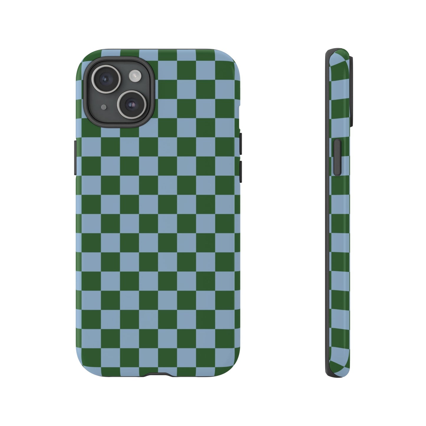 Green & Blue Checkered Phone Case