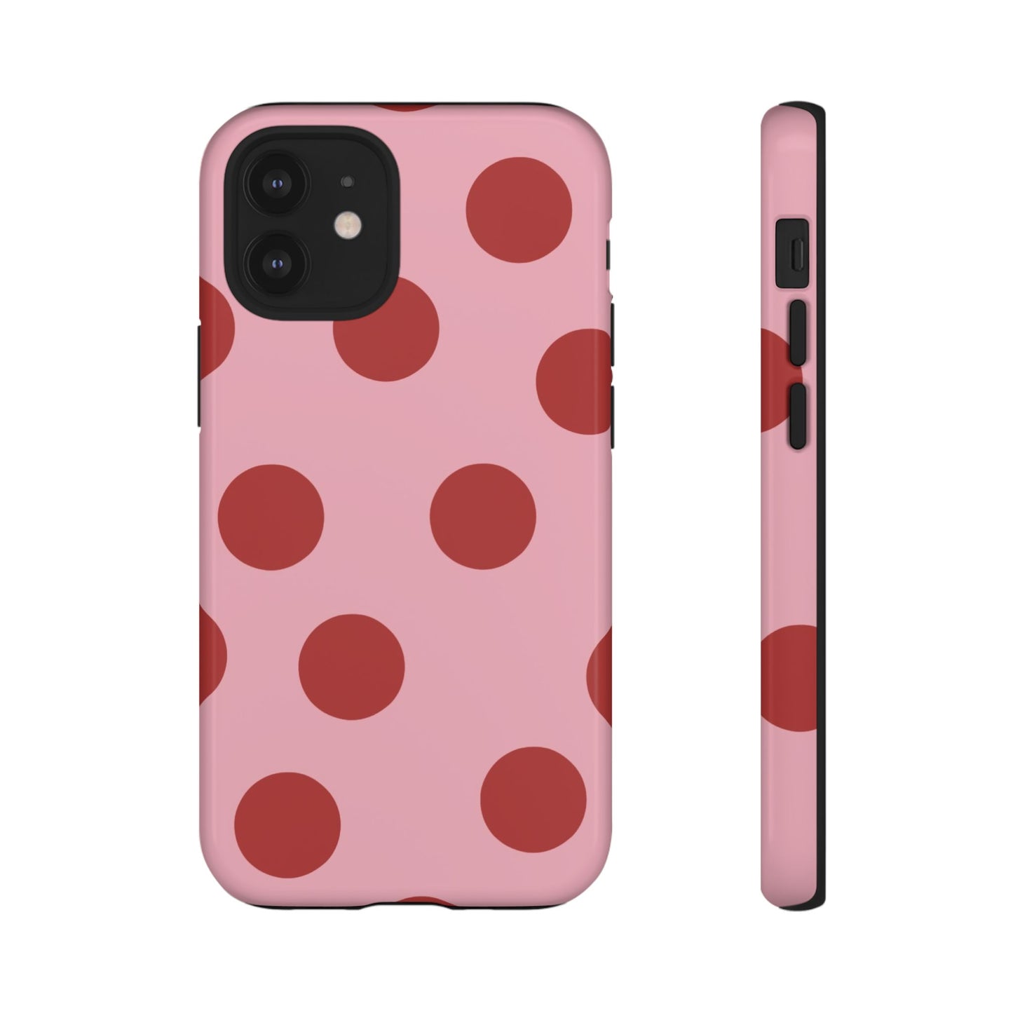 Red & Pink Polka Dot Tough Phone Case
