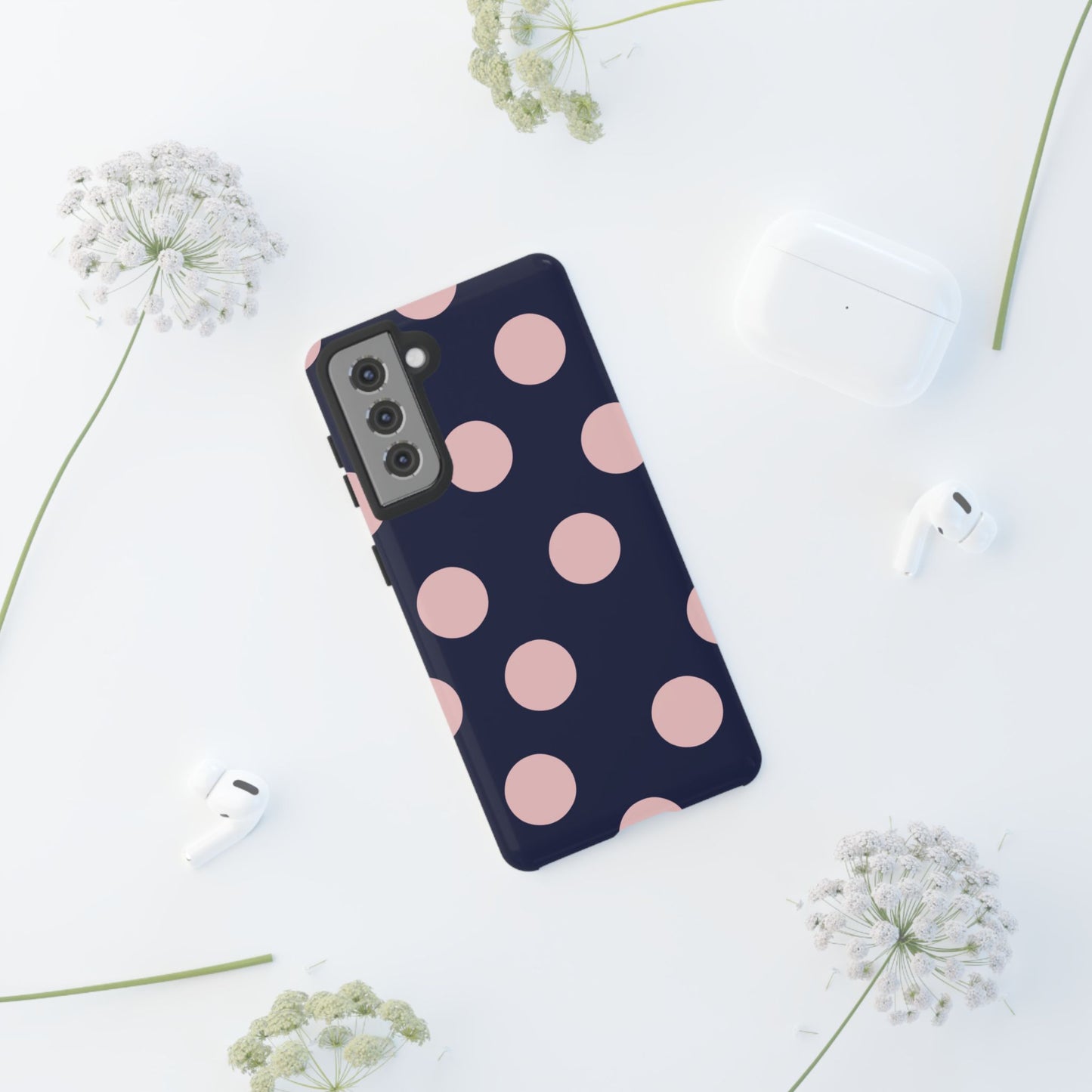 Blue & Pink Polka Dot Phone Case