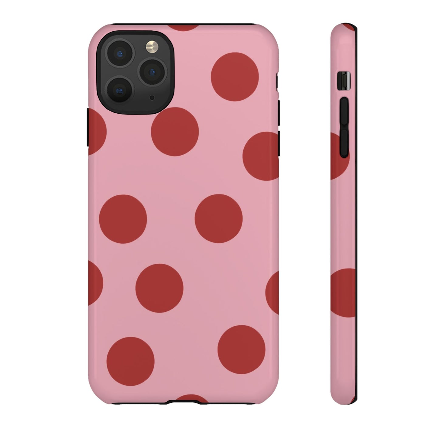 Red & Pink Polka Dot Tough Phone Case