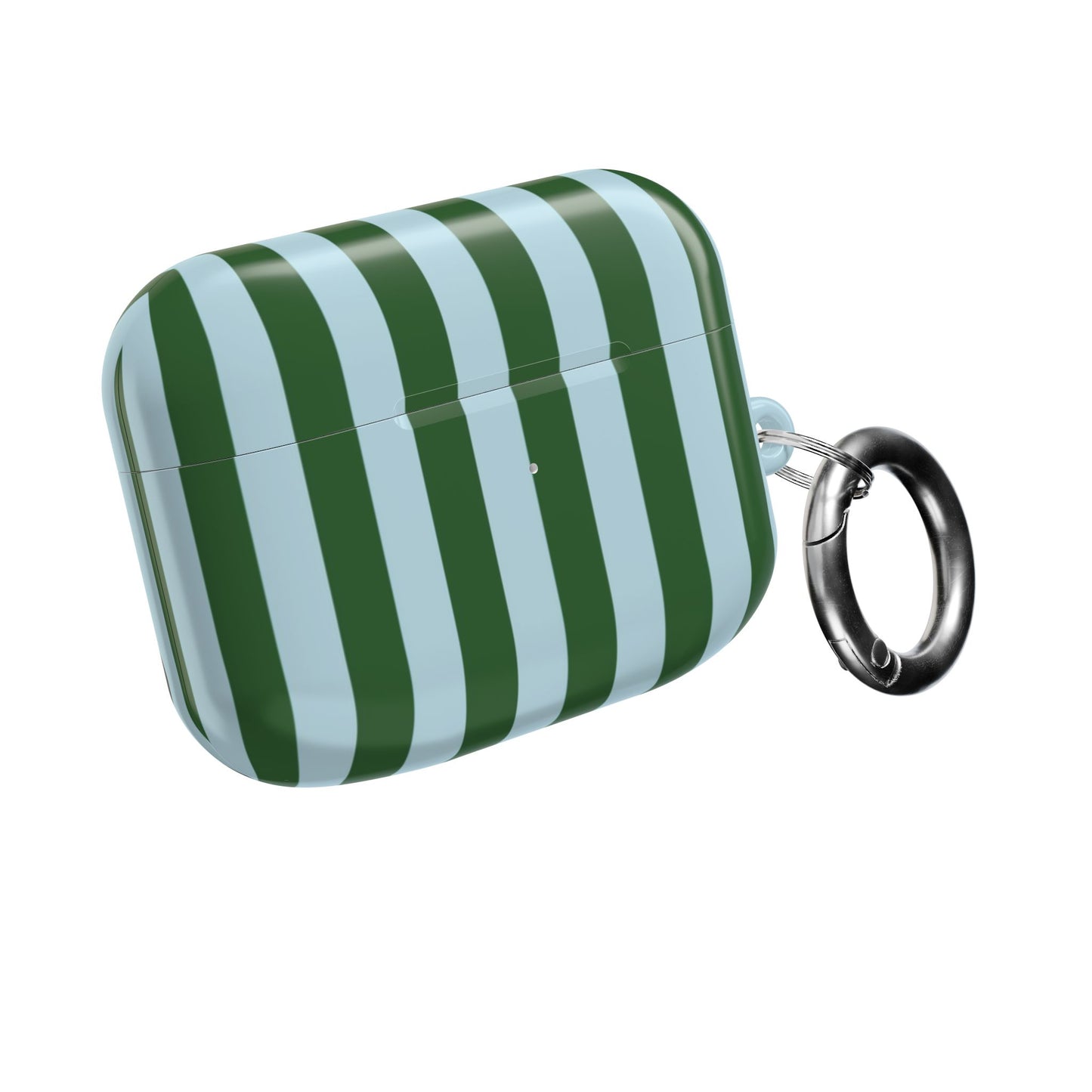 Striped Green AirPod Case – Retro Vertical Stripe Protective Cover
