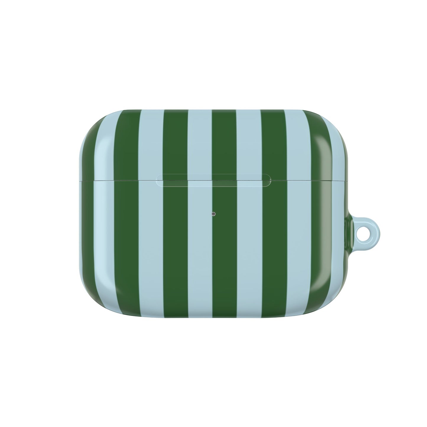 Striped Green AirPod Case – Retro Vertical Stripe Protective Cover