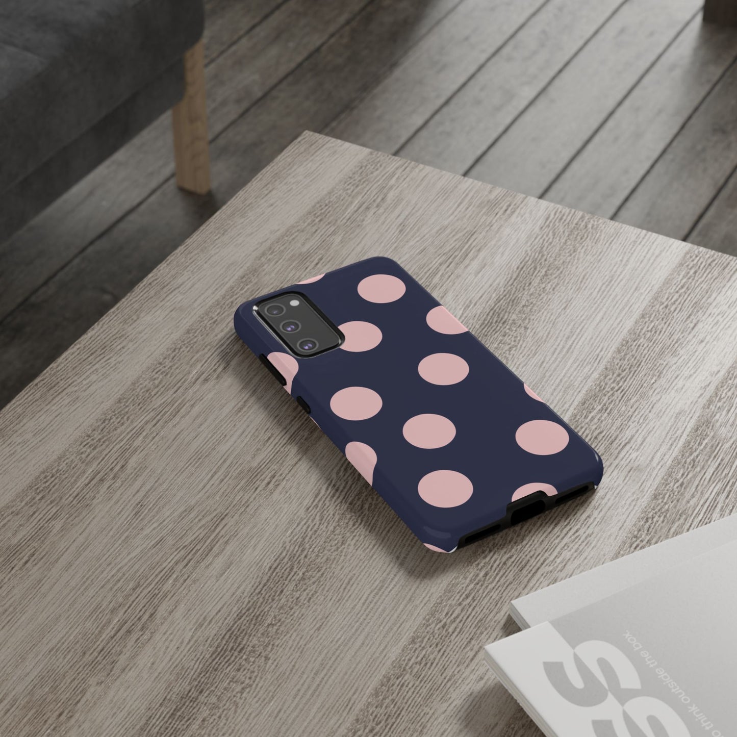 Blue & Pink Polka Dot Phone Case
