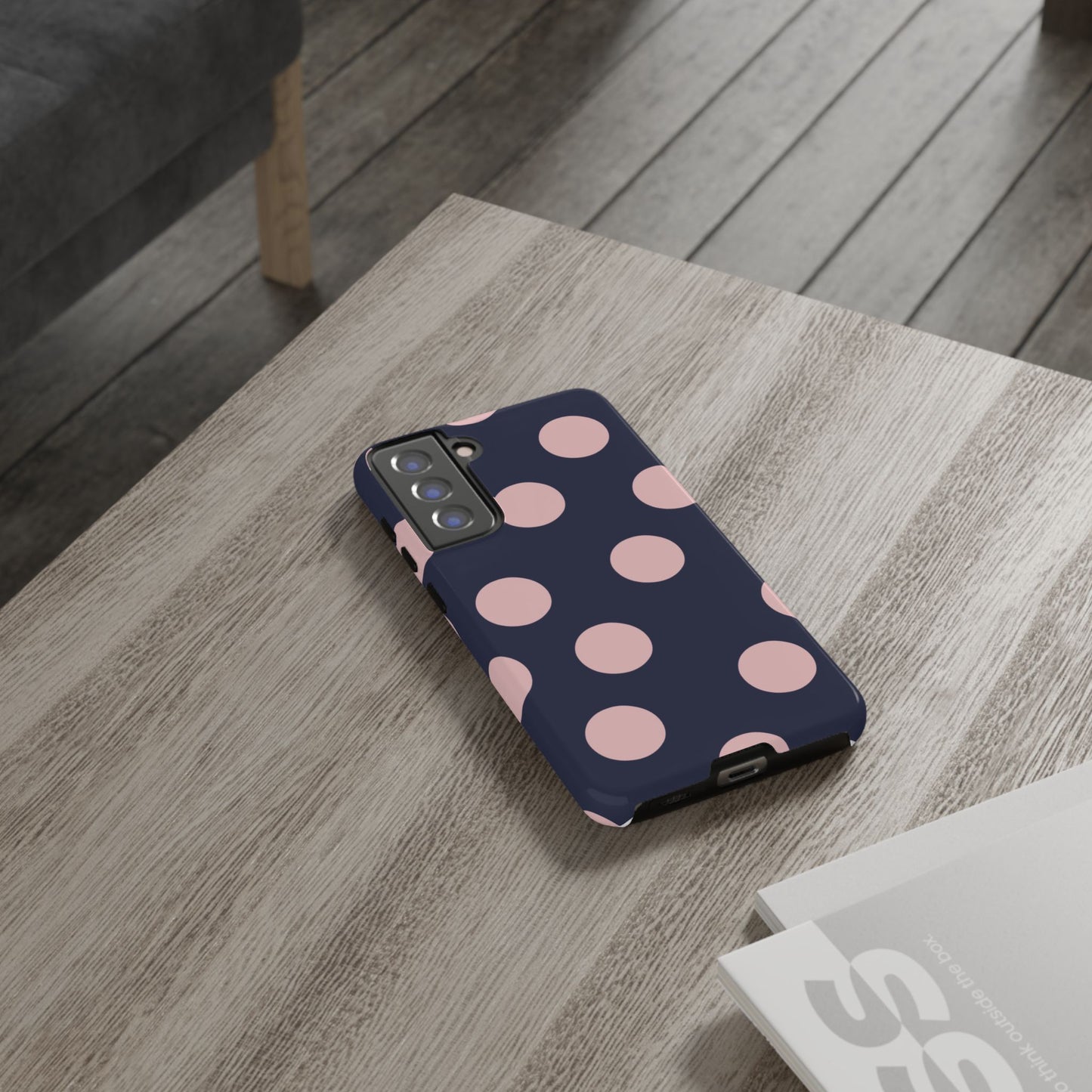 Blue & Pink Polka Dot Phone Case