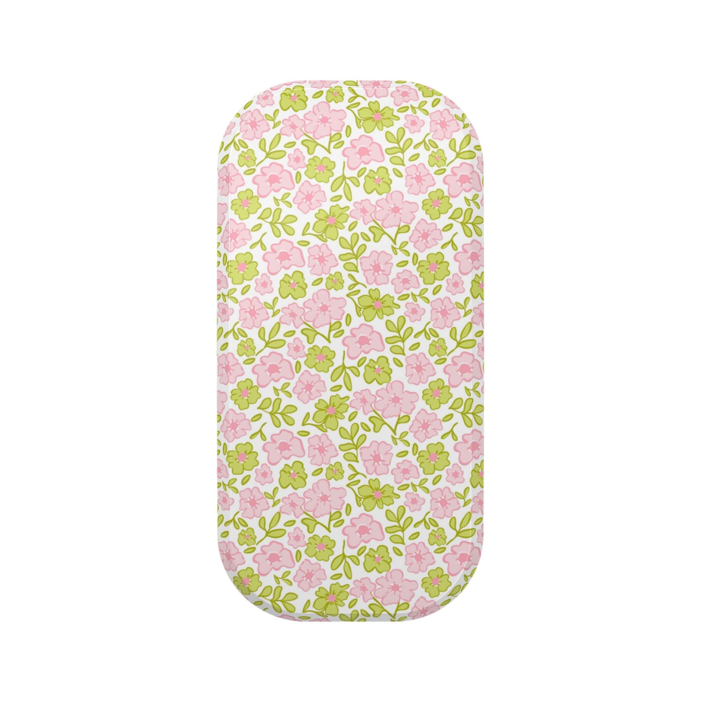 Phone Stand — Pink Floral Pattern Clickit Grip & Kickstand