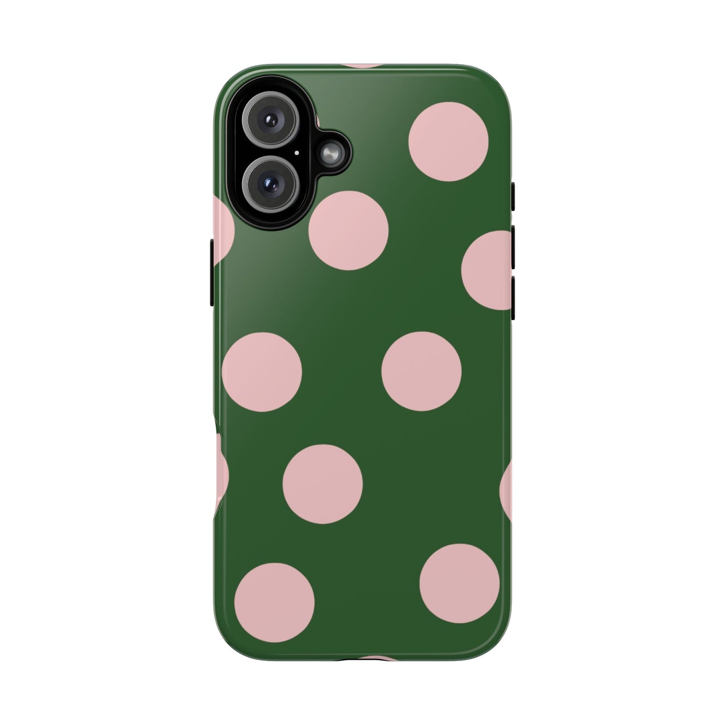 Pink & Green Polka Dot Tough Phone Case
