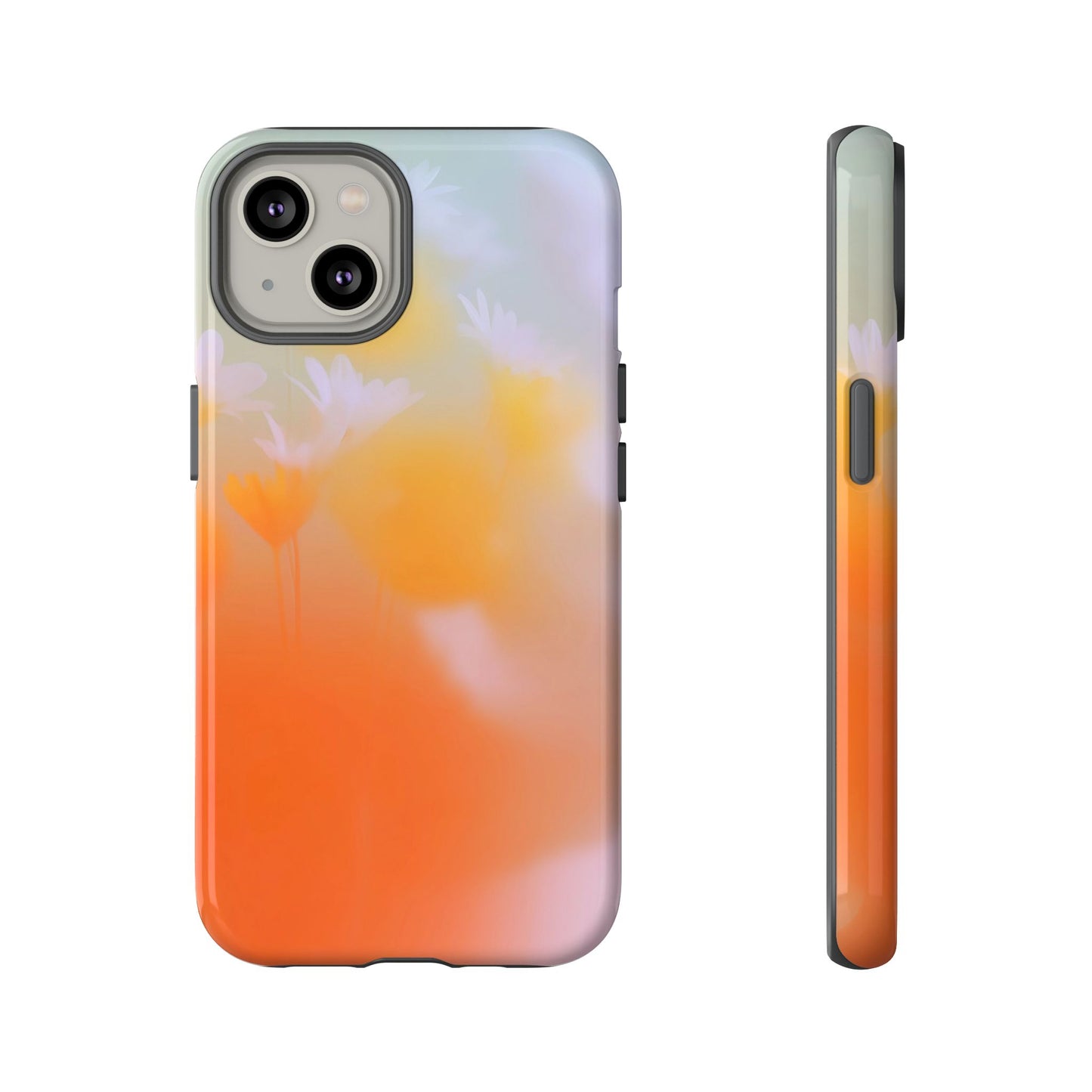 Grainy Blur Flower Phone Case