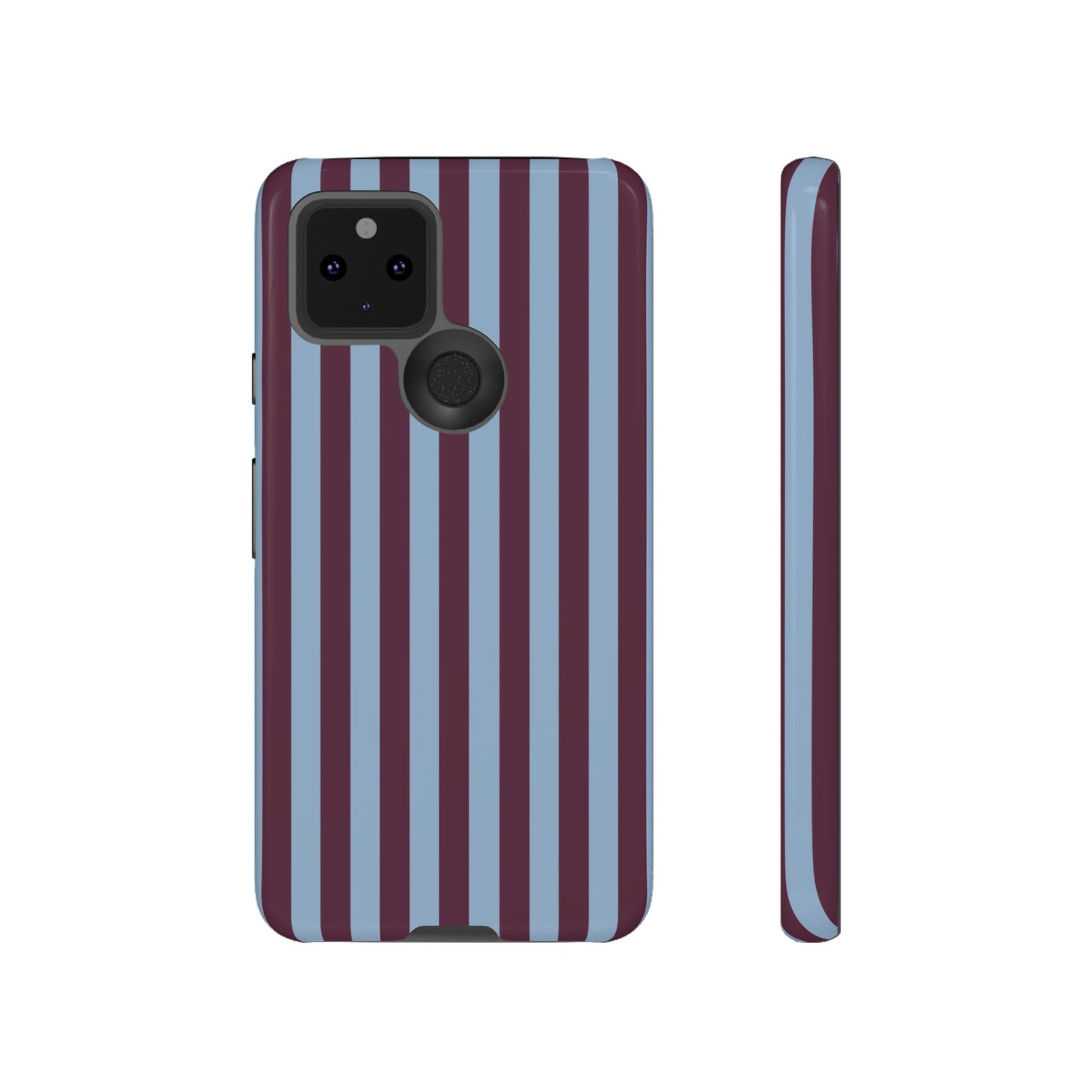 Blue & Maroon Striped Tough Phone Case