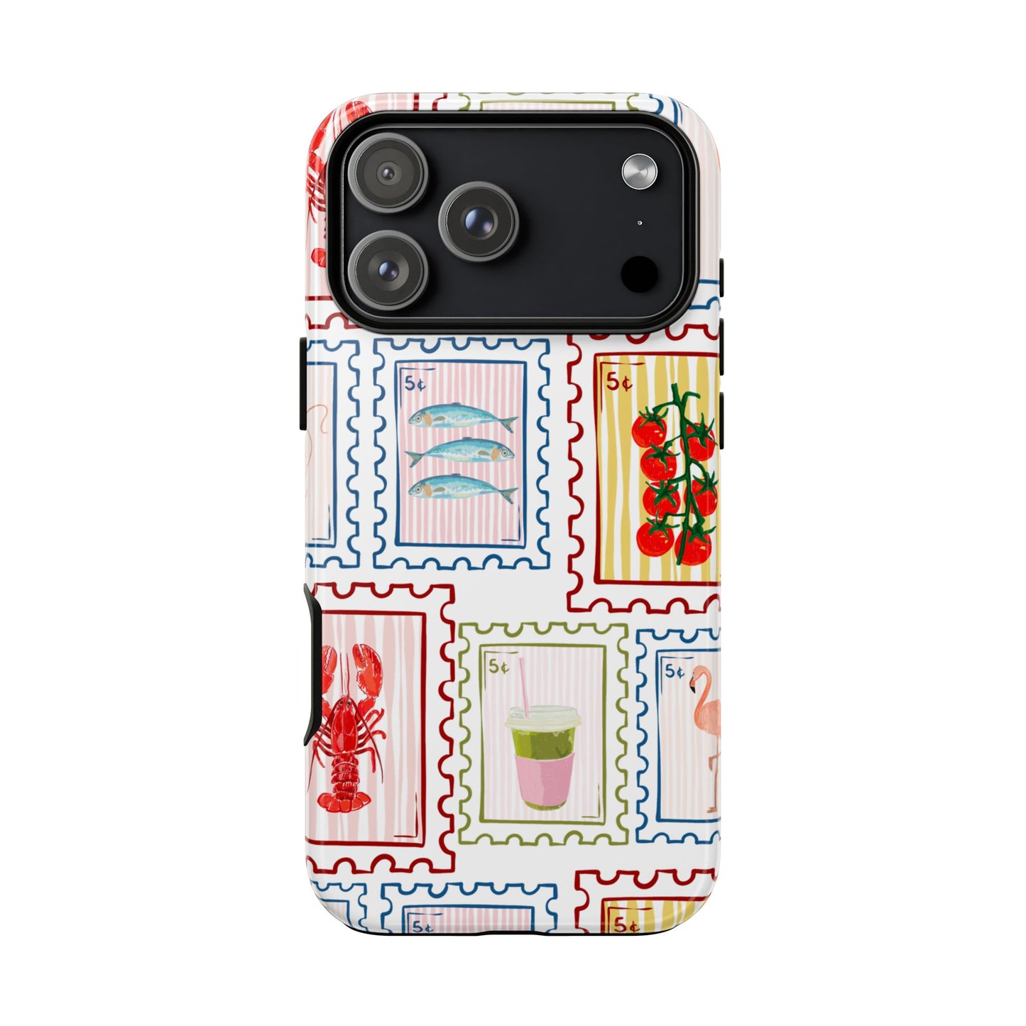 Stamp Pattern Phone Case — Vintage Coastal Icons