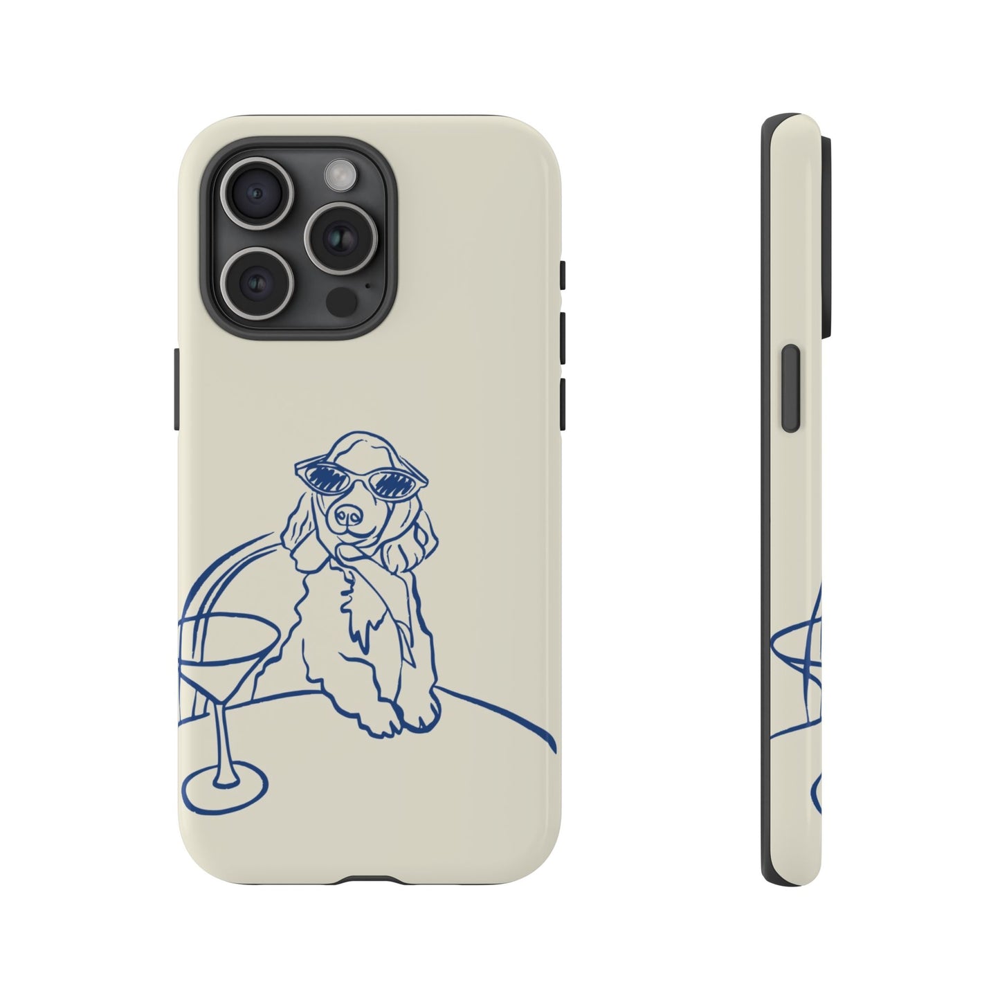 Fashion Dog Design Tough Phone Case