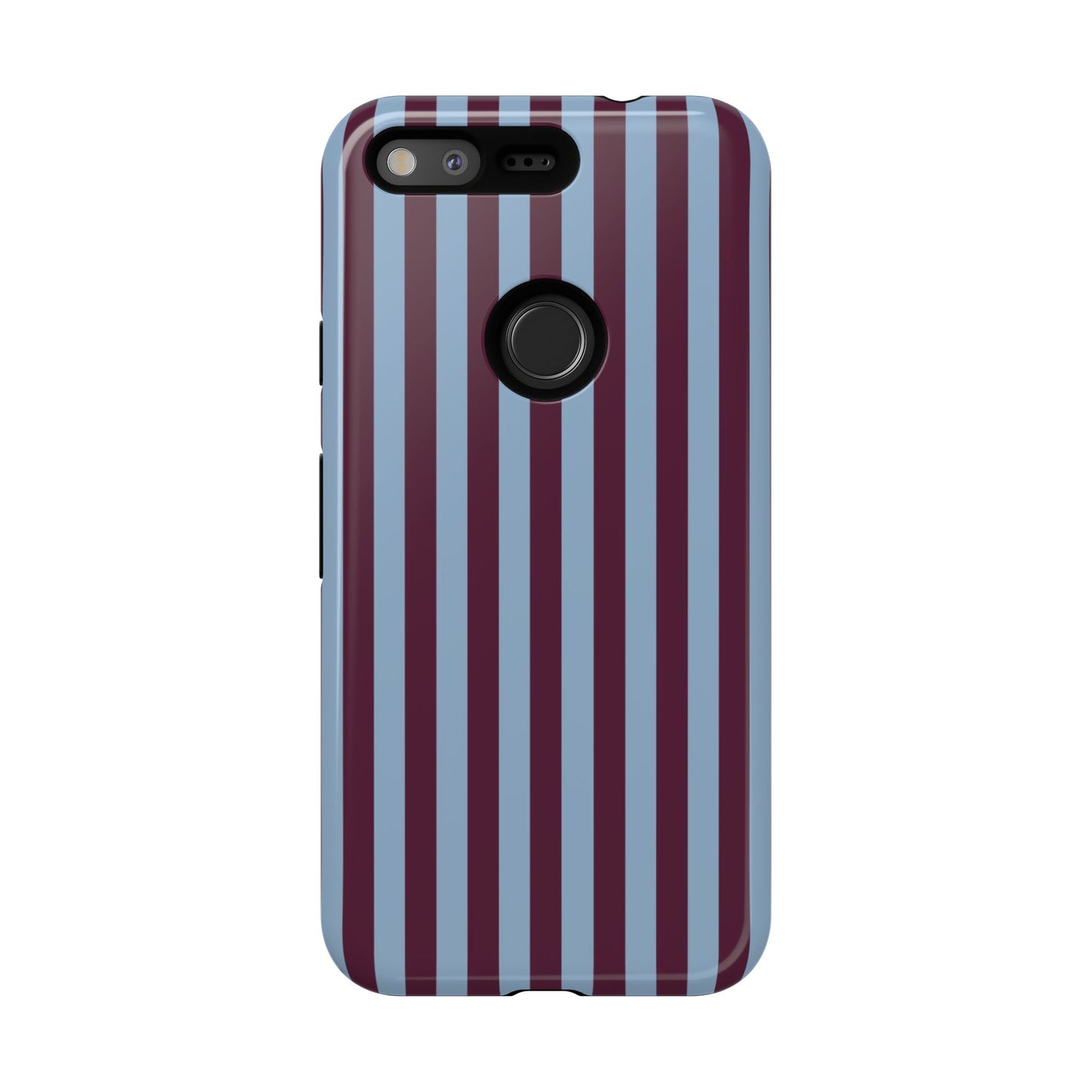 Blue & Maroon Striped Tough Phone Case