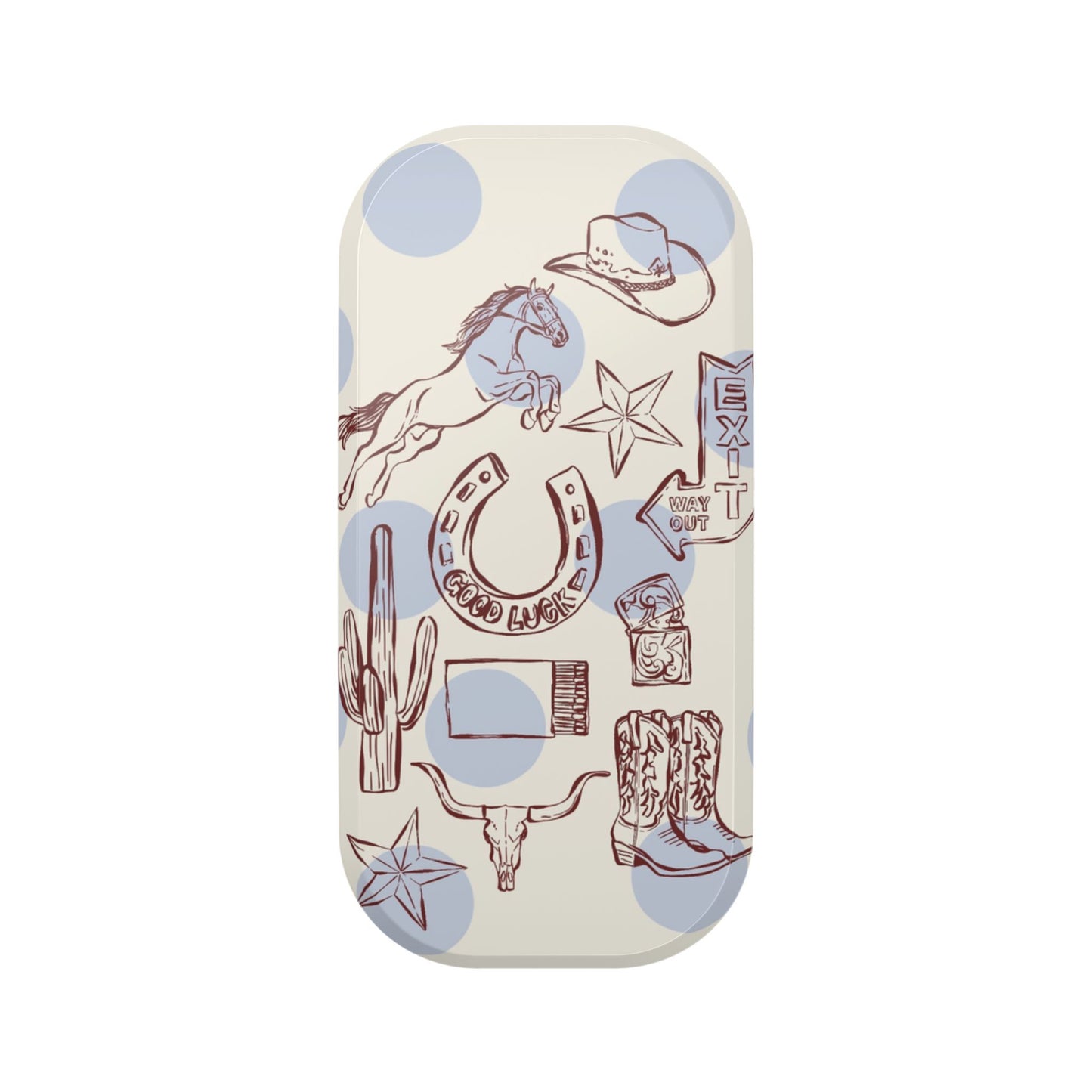 Western Doodles Phone & Kindle Stand