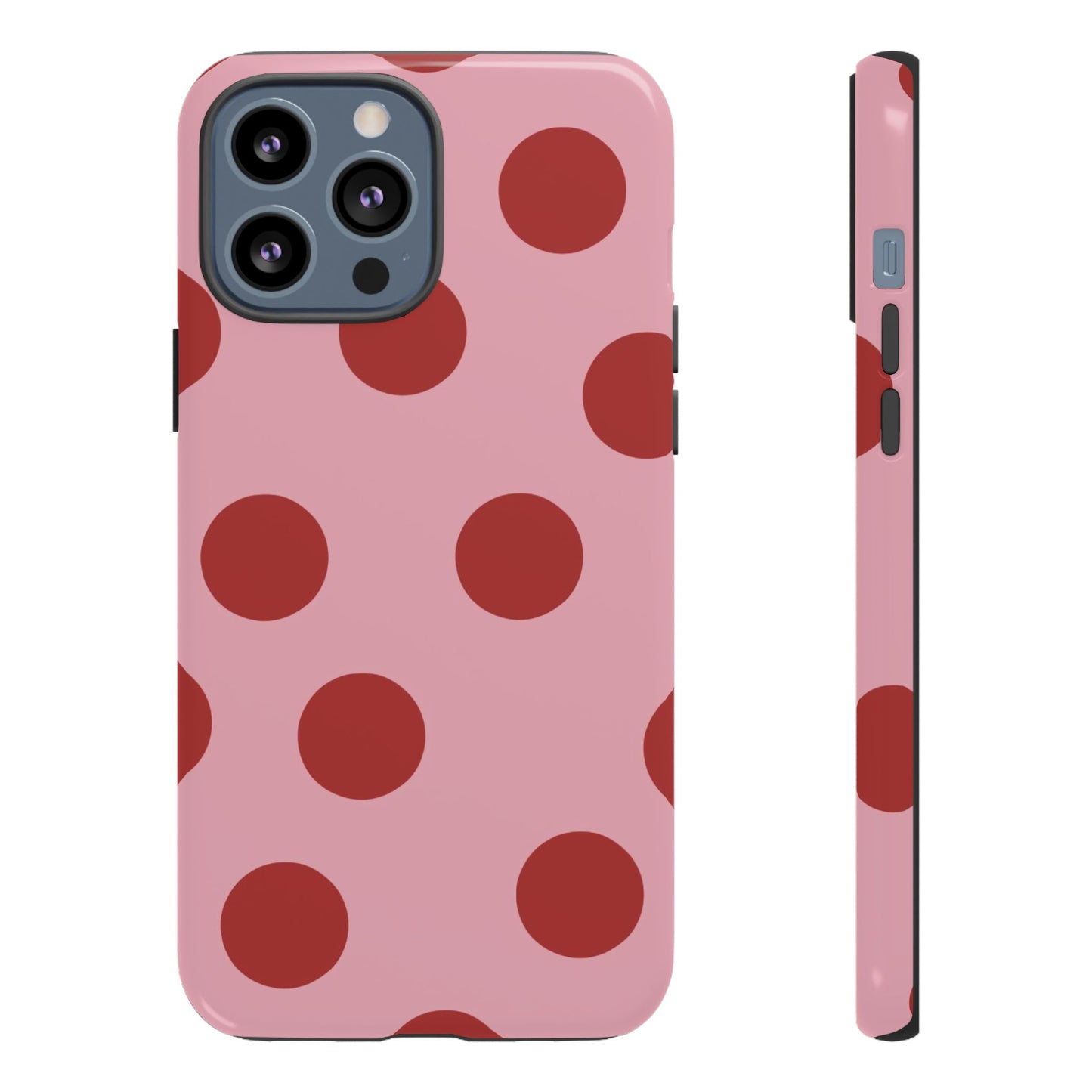 Red & Pink Polka Dot Tough Phone Case