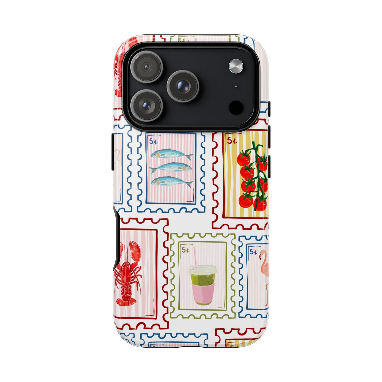 Stamp Pattern Phone Case — Vintage Coastal Icons