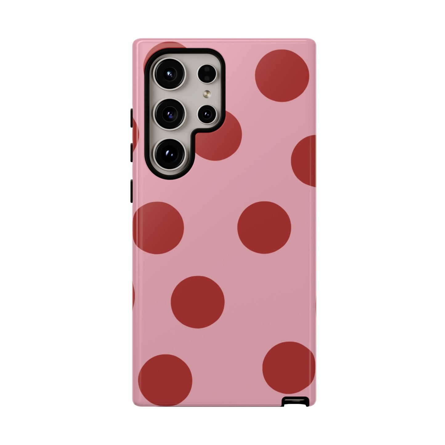 Pink & Red Polka Dot Tough Phone Case