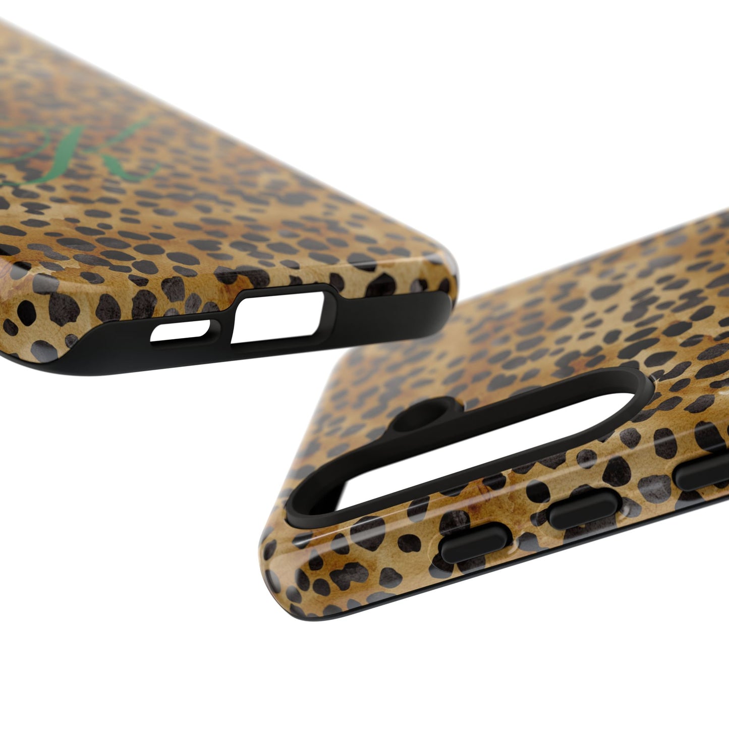 Personalized Initial Leopard Monogram Tough Case