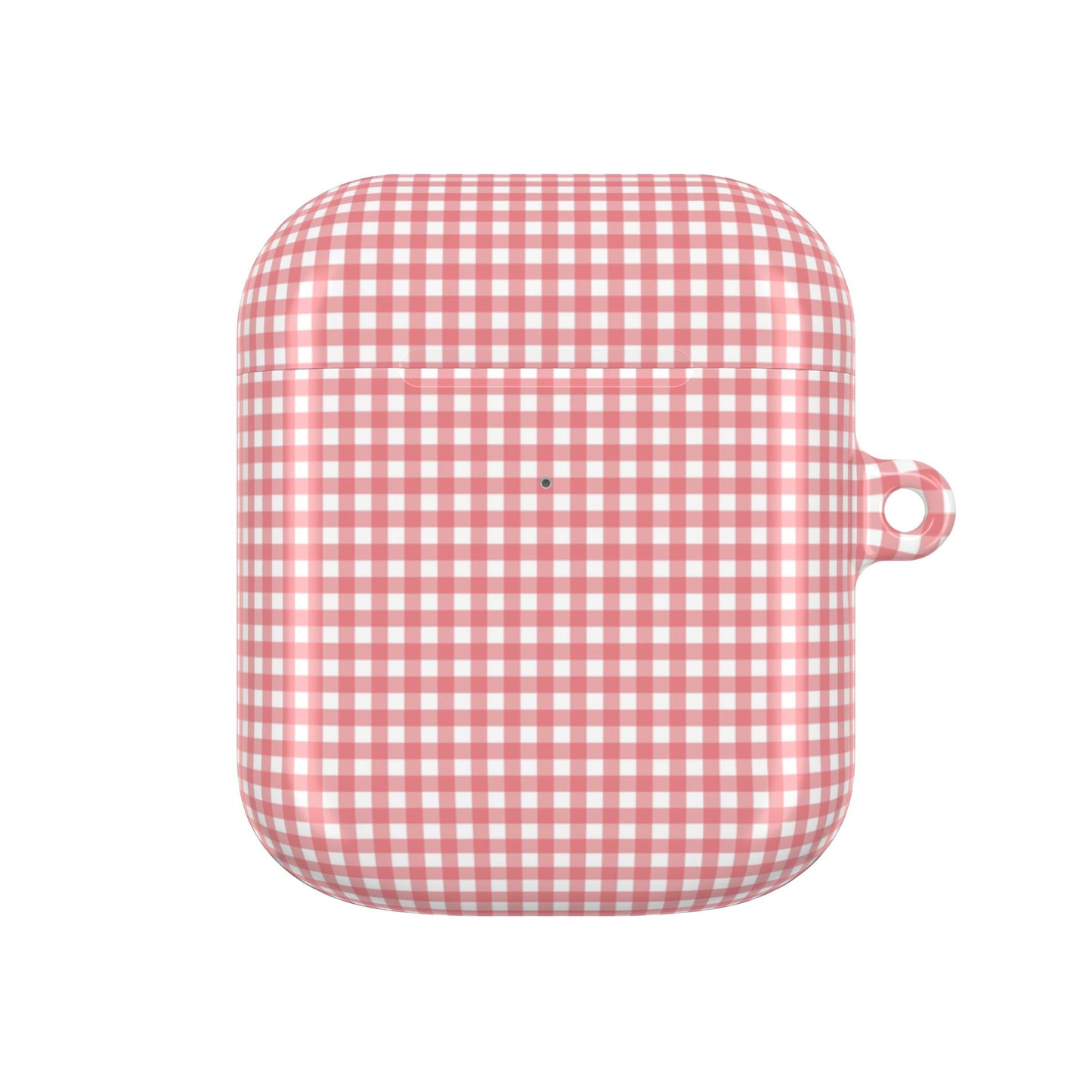 Gingham Pink AirPod Case — Cute Checkered Protective Cover