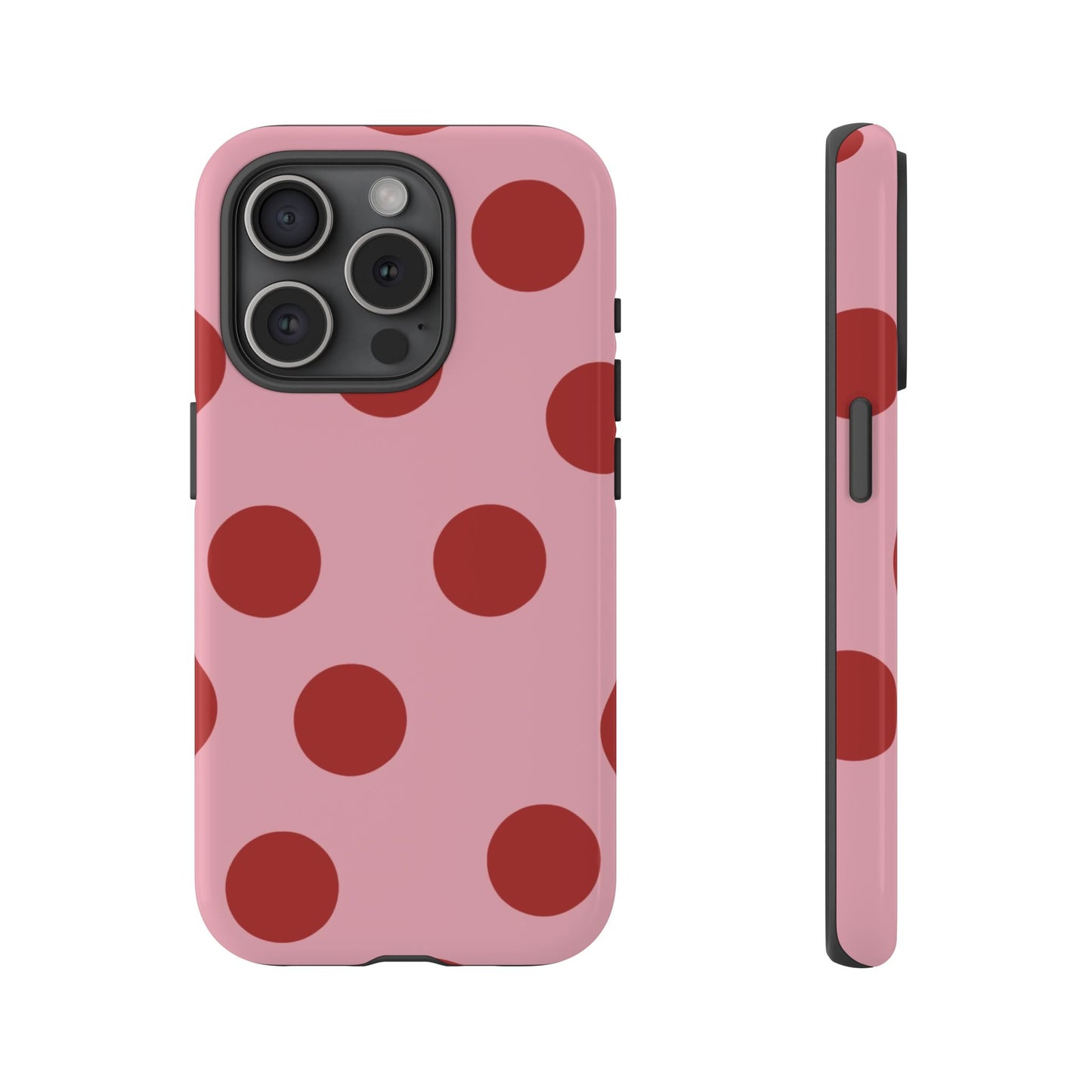 Red & Pink Polka Dot Tough Phone Case