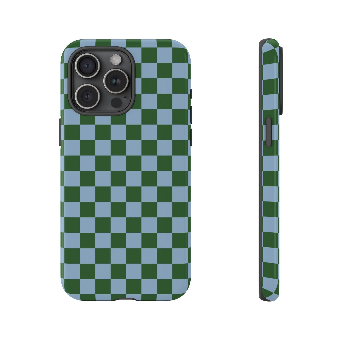 Green & Blue Checkered Phone Case