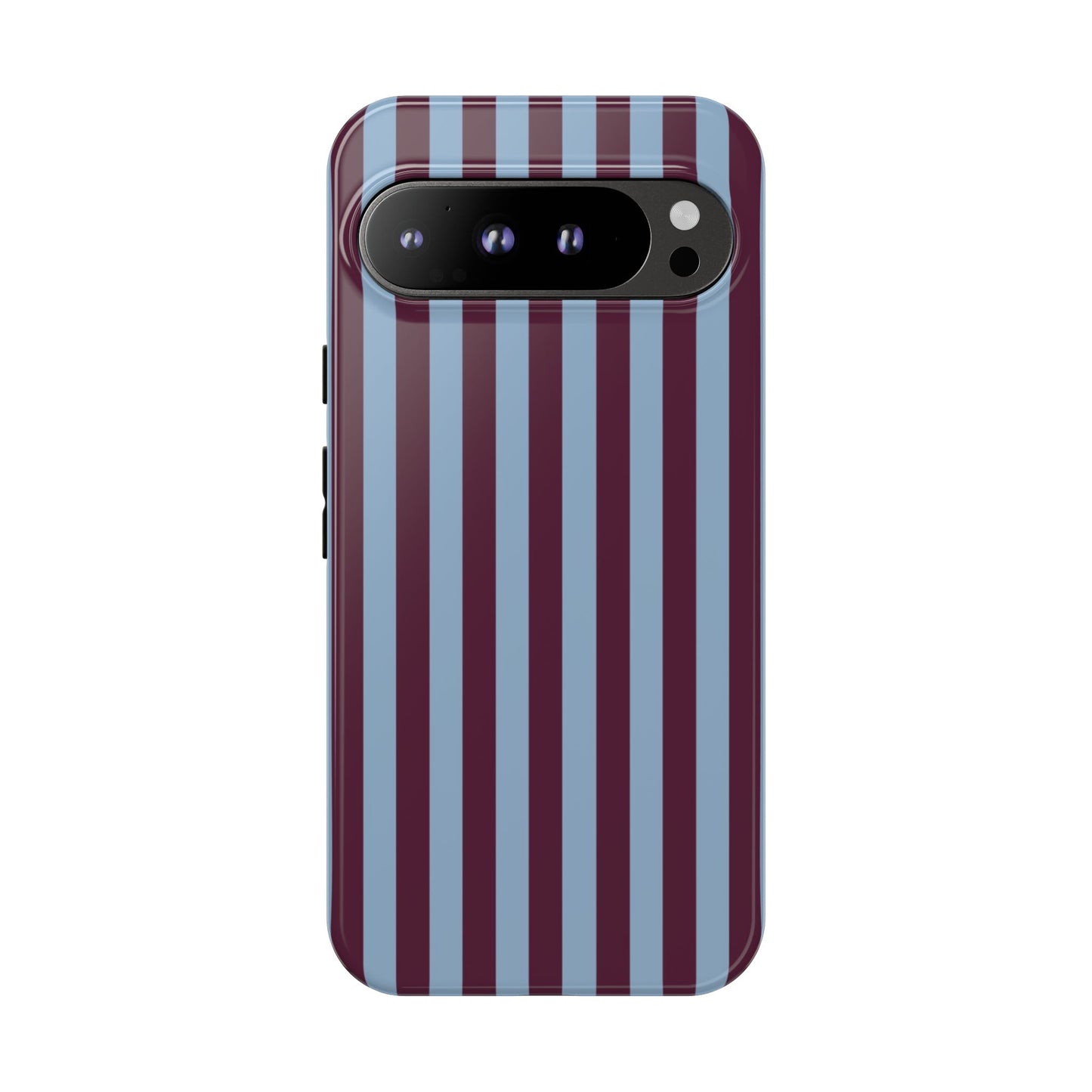 Blue & Maroon Striped Tough Phone Case