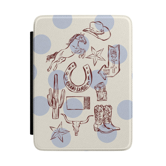 Western Icons Kindle Case