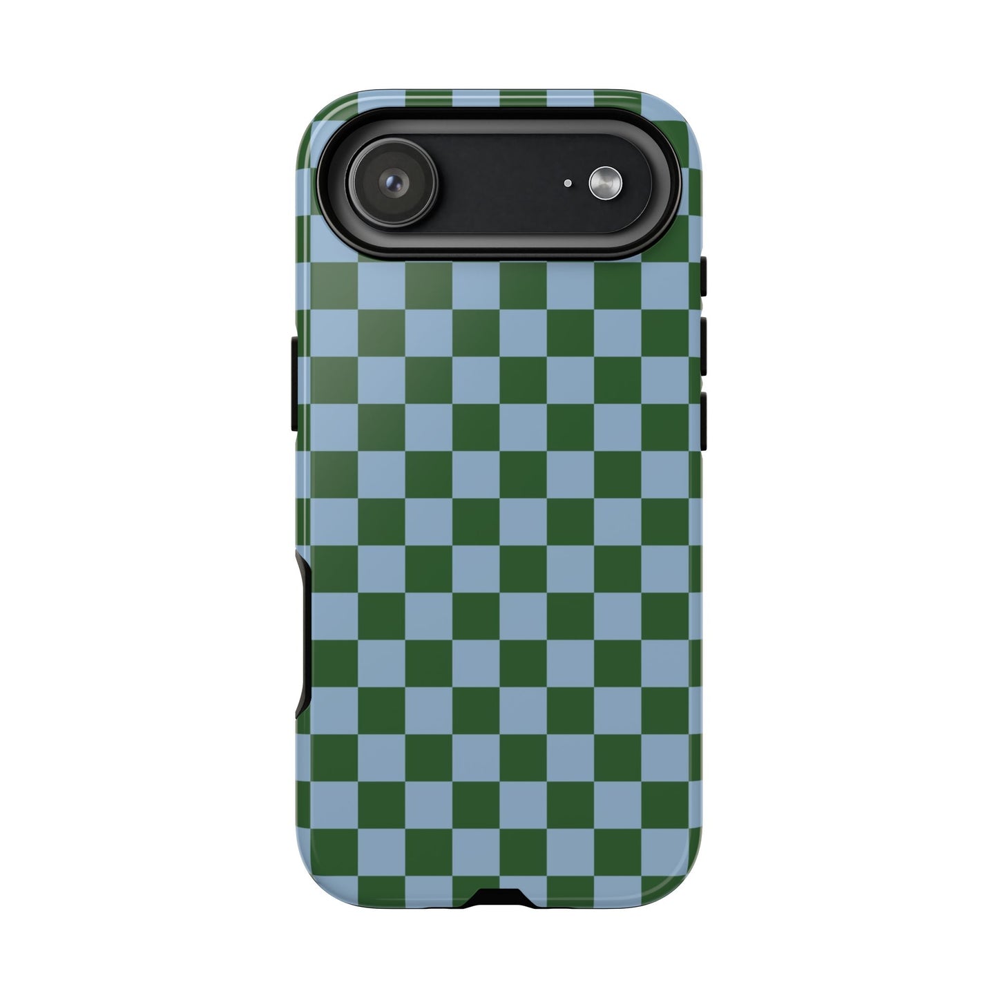 Green & Blue Checkered Phone Case