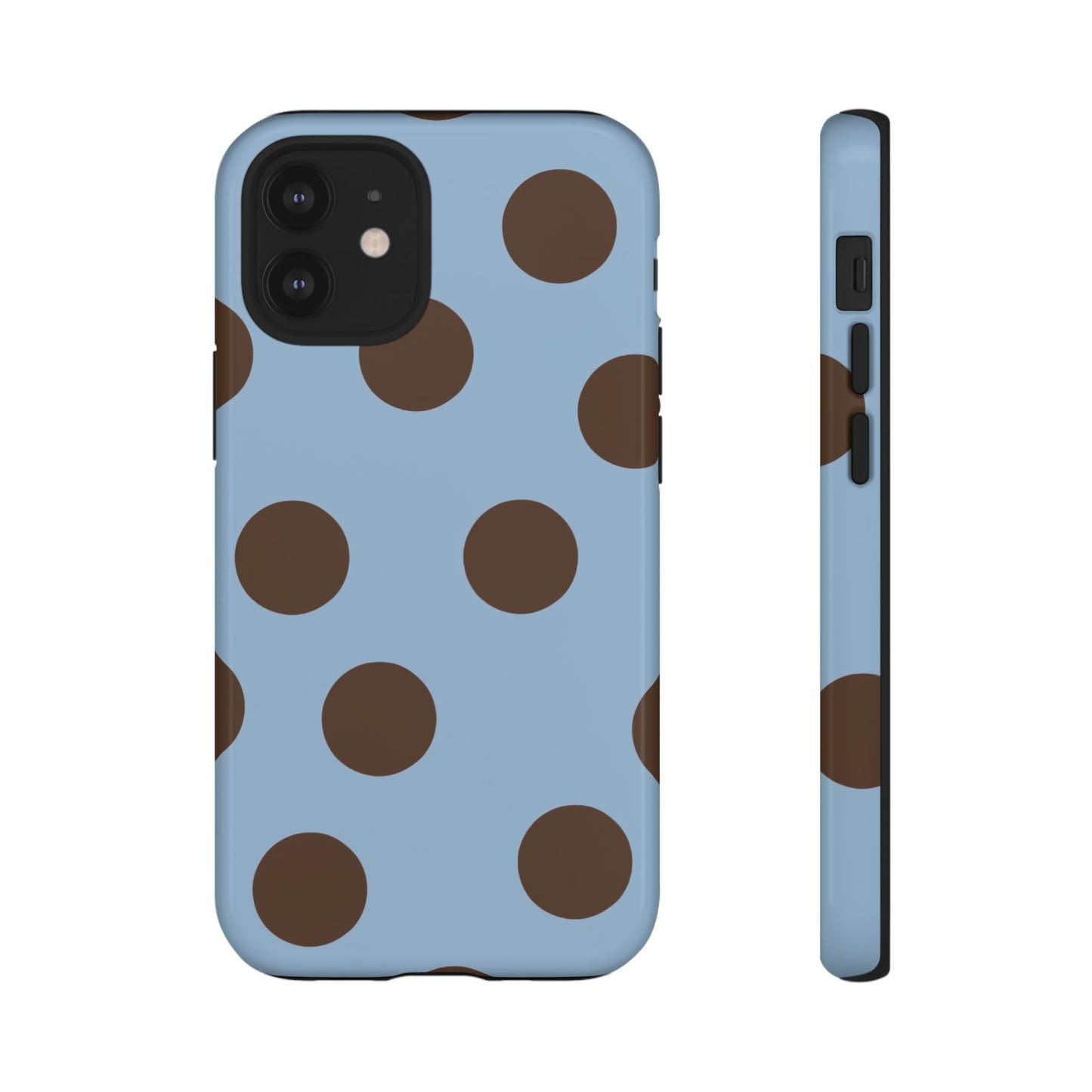 Blue & Brown Polka Dot Tough Phone Case