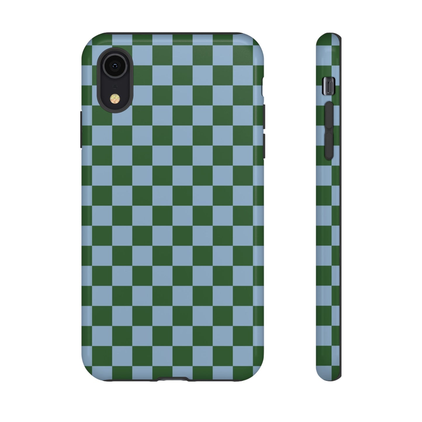 Green & Blue Checkered Phone Case