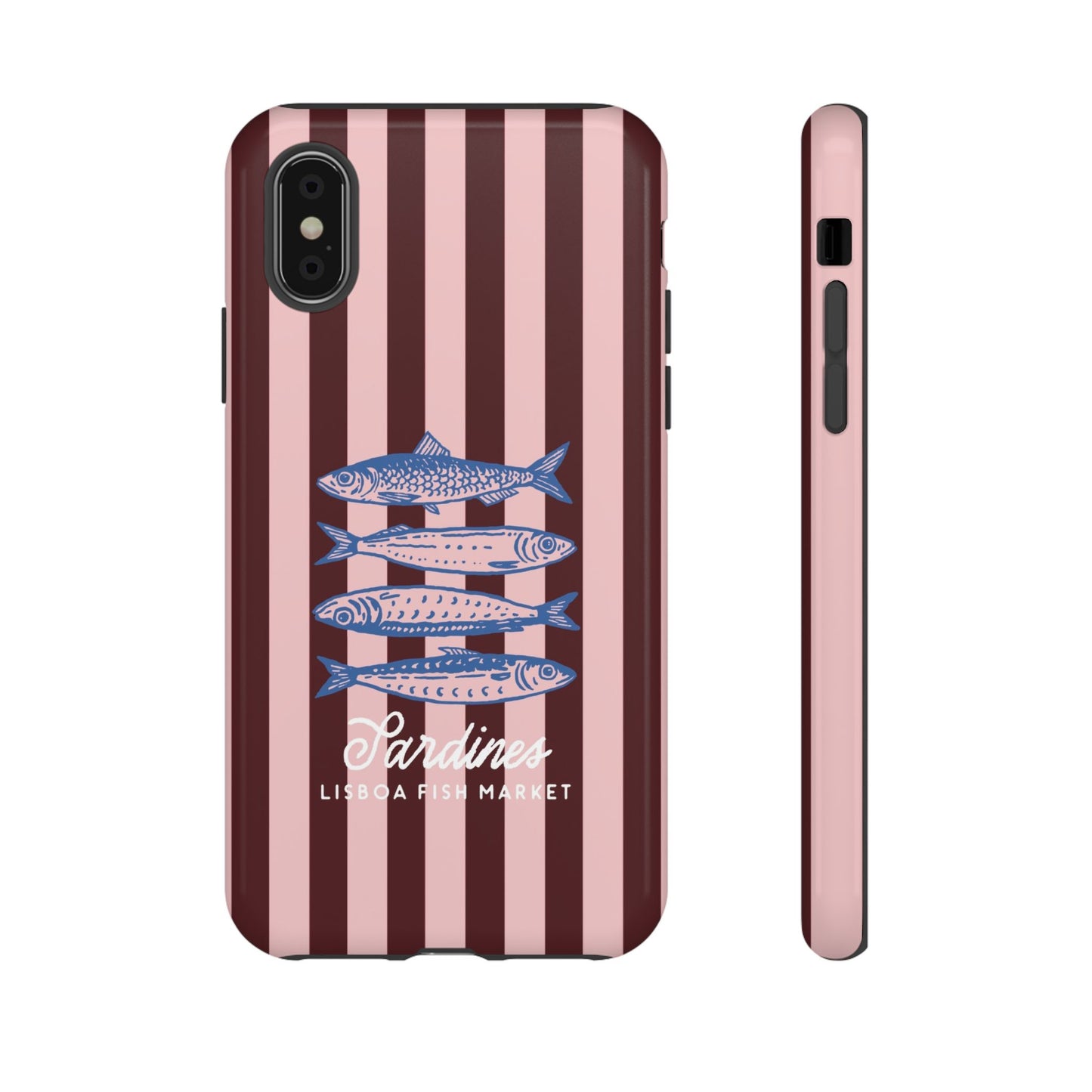 Striped Vintage Sardines Phone Case