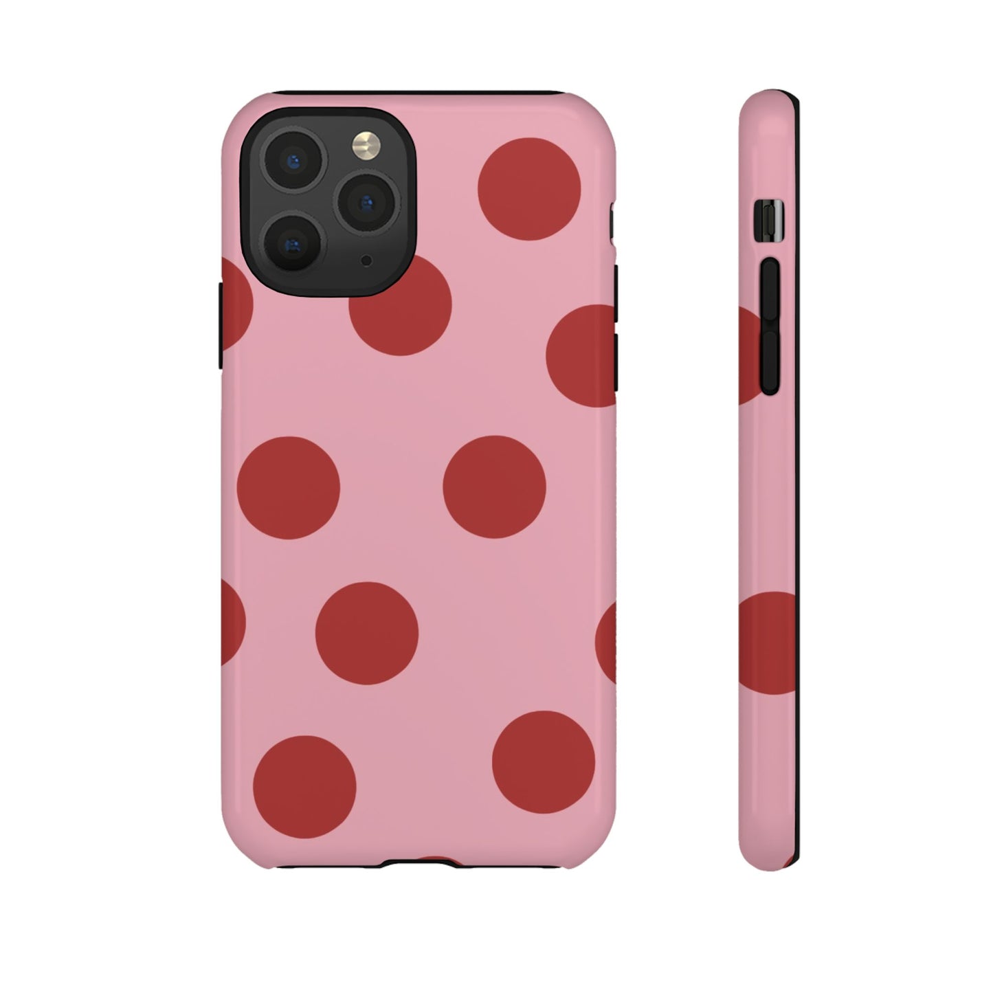 Red & Pink Polka Dot Tough Phone Case