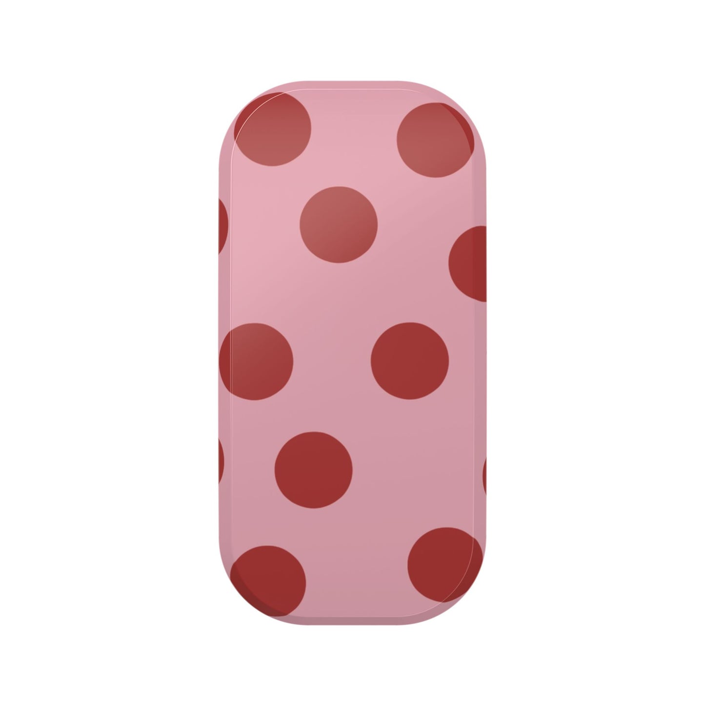 Pink Polka Dot Phone Grip & Stand — Clickit Pop-Out Phone Holder