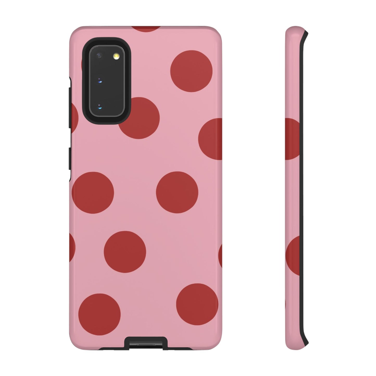 Pink & Red Polka Dot Tough Phone Case