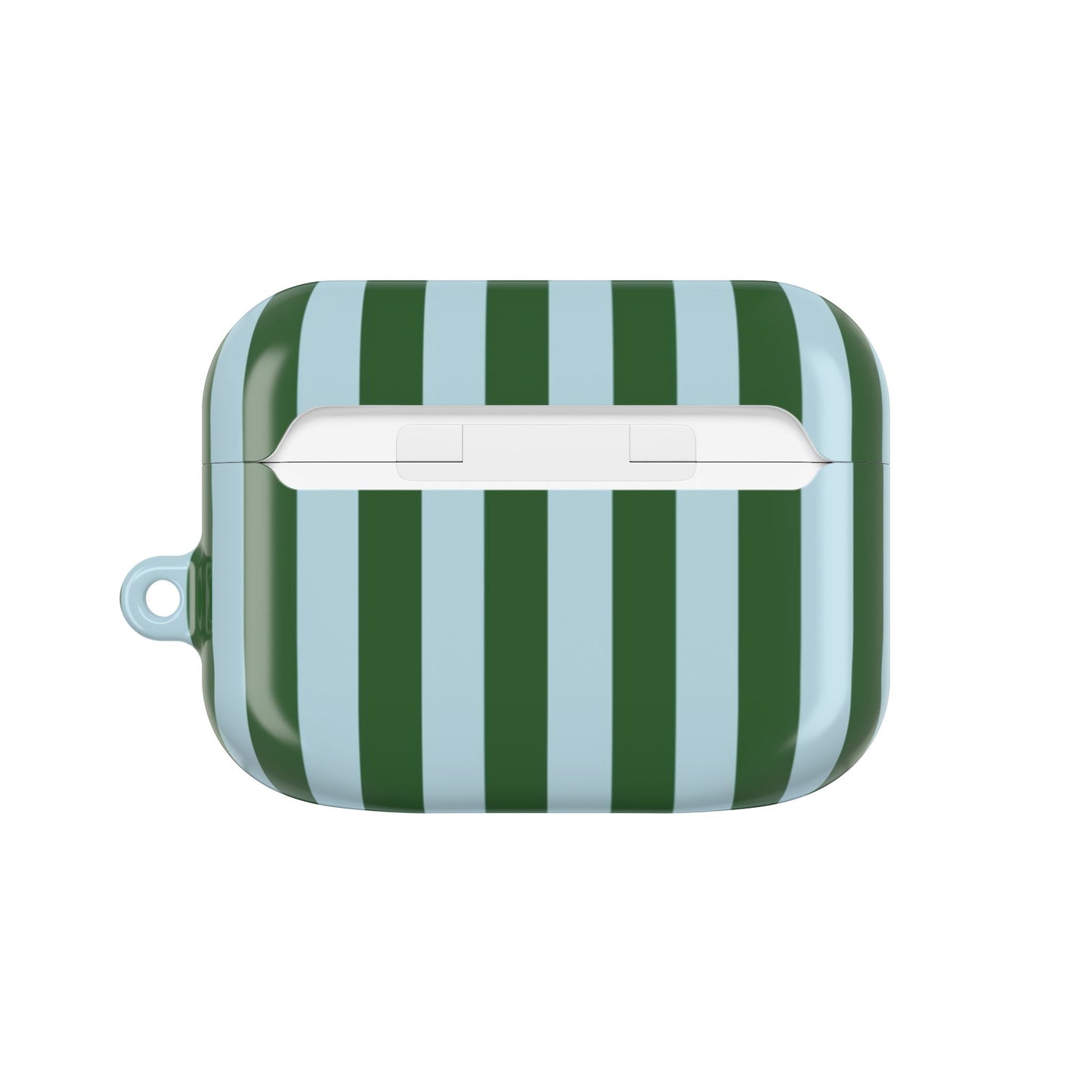 Striped Green AirPod Case – Retro Vertical Stripe Protective Cover