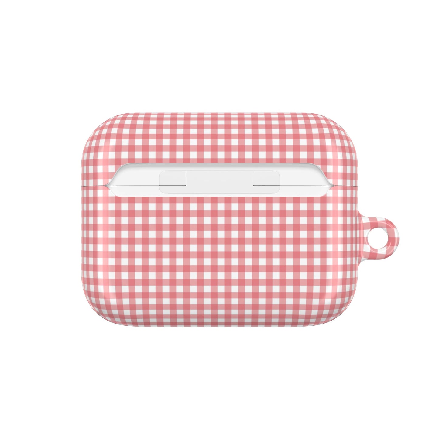 Gingham Pink AirPod Case — Cute Checkered Protective Cover