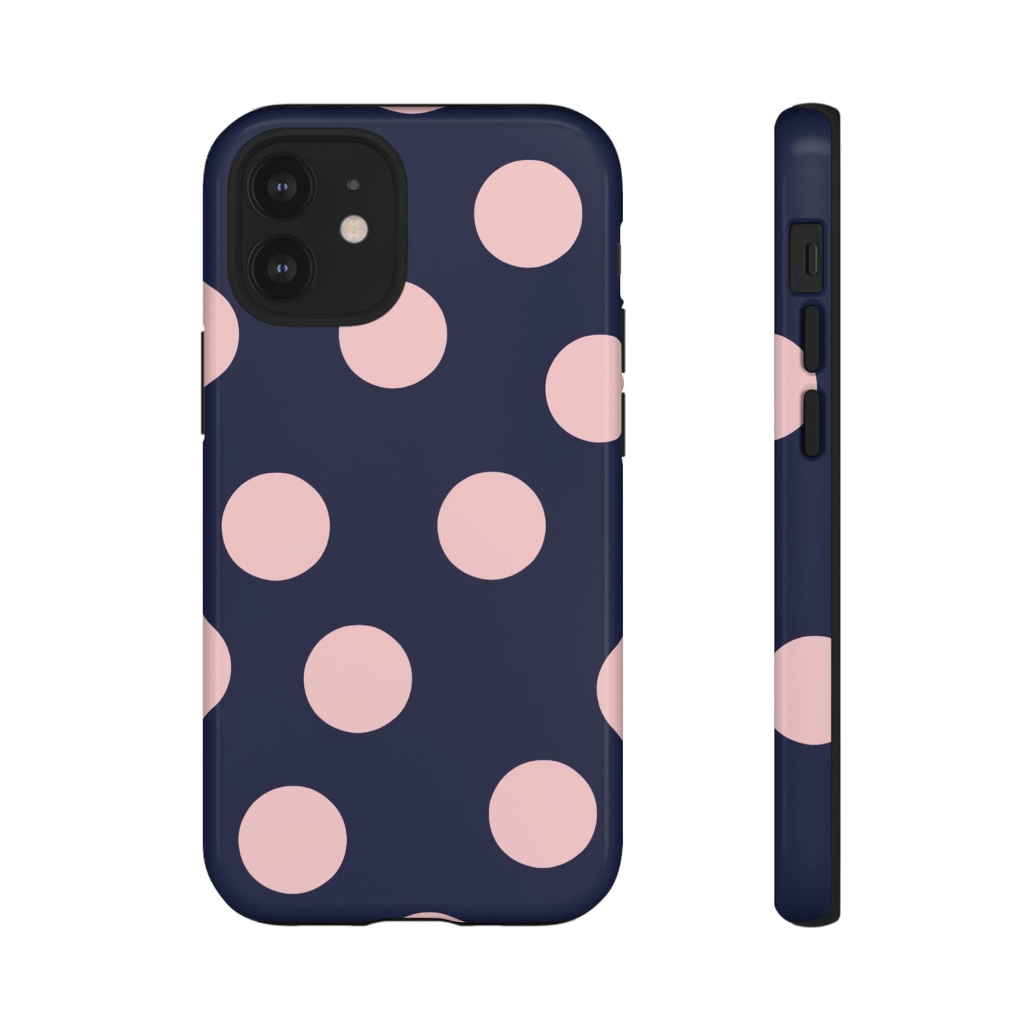 Blue & Pink Polka Dot Tough Phone Case