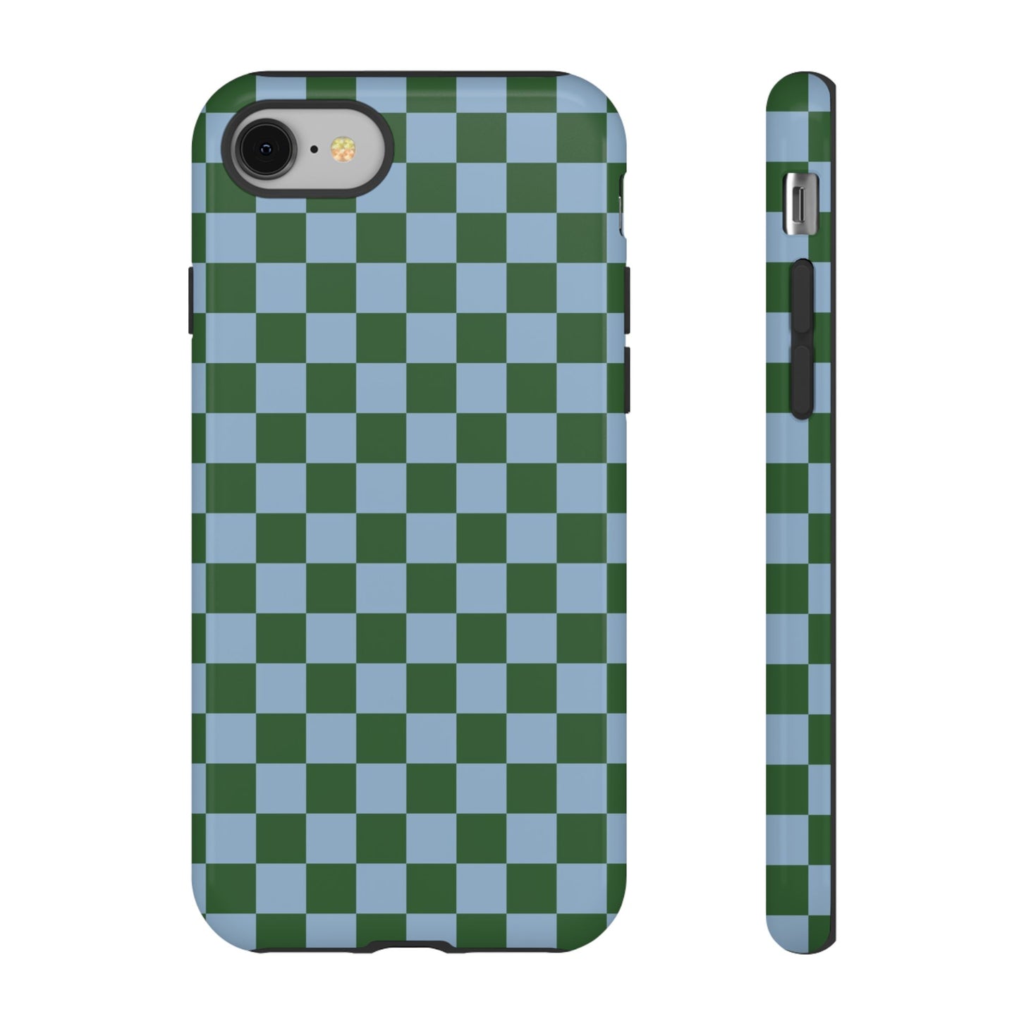 Green & Blue Checkered Phone Case