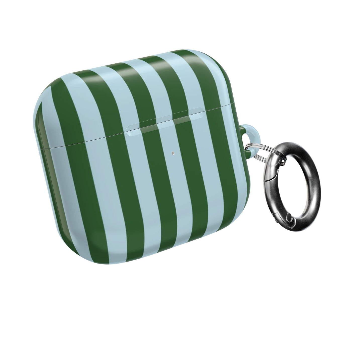 Striped Green AirPod Case – Retro Vertical Stripe Protective Cover