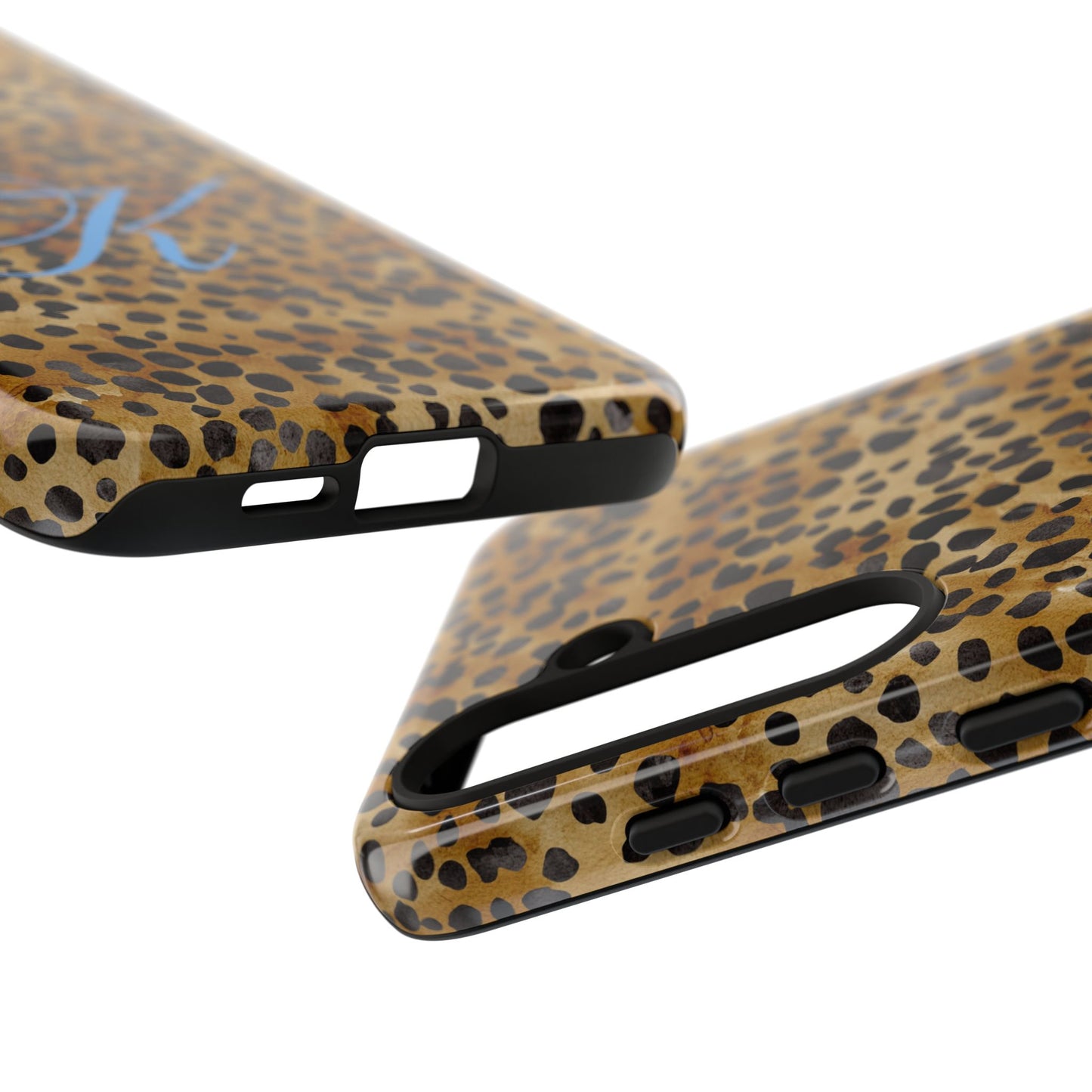 Personalized Initial Leopard Monogram Tough Case