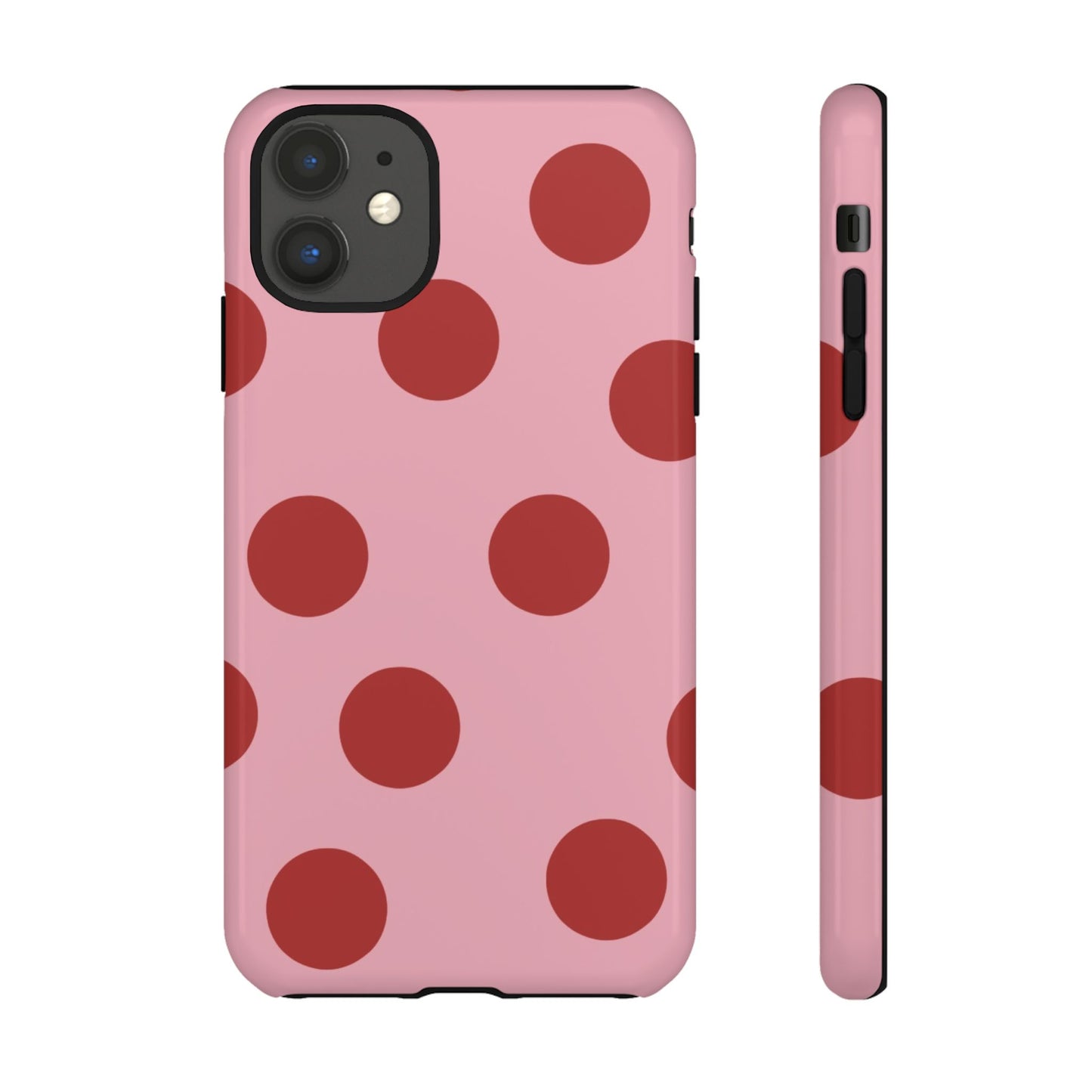 Red & Pink Polka Dot Tough Phone Case