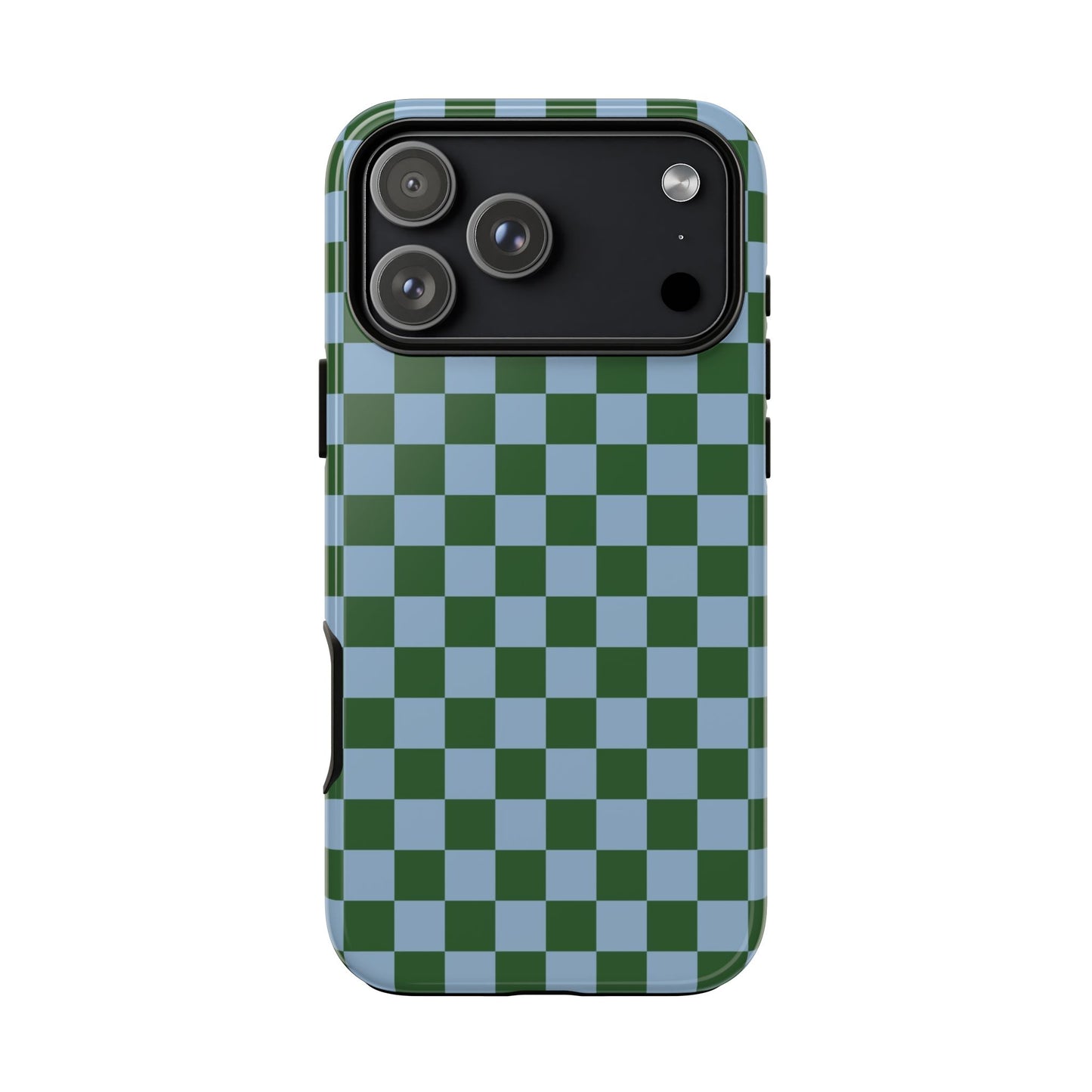 Green & Blue Checkered Phone Case
