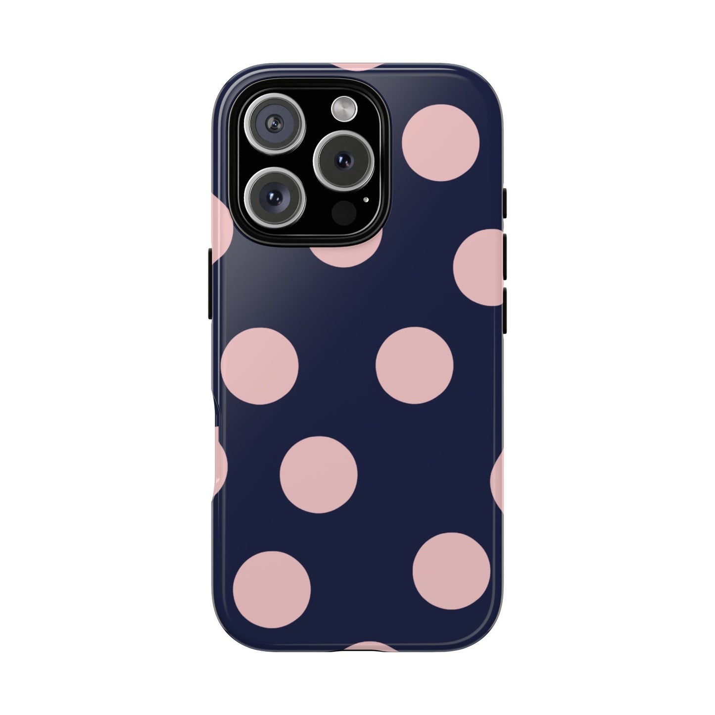 Blue & Pink Polka Dot Tough Phone Case